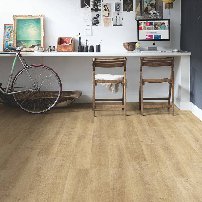 eligna quick step venice oak natural laminate flooring in office space