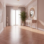 RP Herringbone Cinnamon 21 Engineered Wood Flooring Waiting Hallway