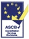 blue yellow and white ascb logo