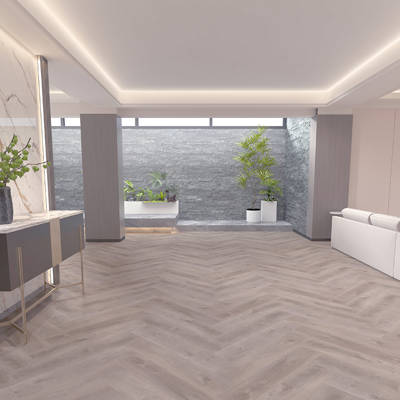 Gerbur Vinyl Click Herrigbone GB SIG HRB 04 Porcelain Drift Common Area Vinyl Click Flooring