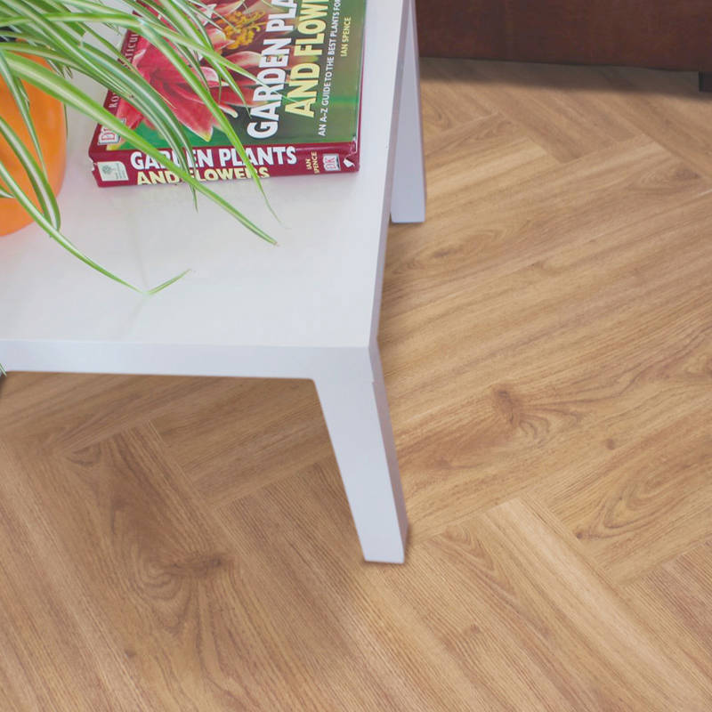 gerbur nature european oak luxury vinyl tile flooring in living area
