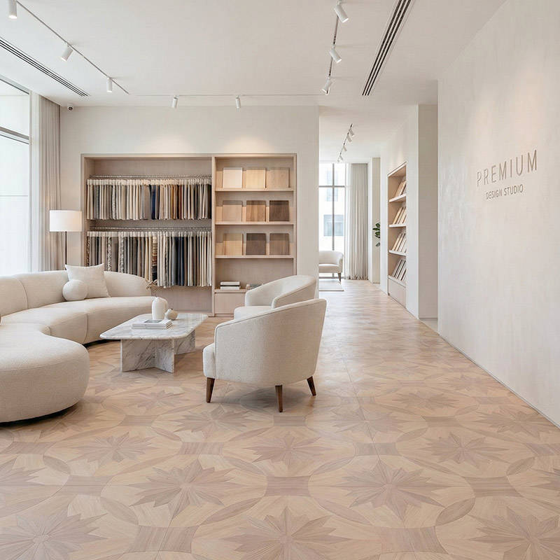RP Chelsea Square Magnificence Heather 12 Office Waiting Parquetry Wood Flooring