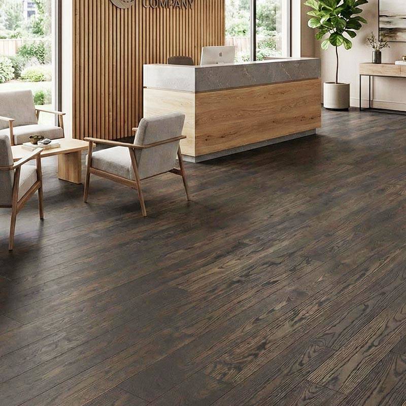 SH Charcoal 10 Engineered Wood Flooring Decorum Reception Wood Flooring
