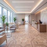 RP Chelsea Square Art Mosaic Heather 12 Reception Waiting Area