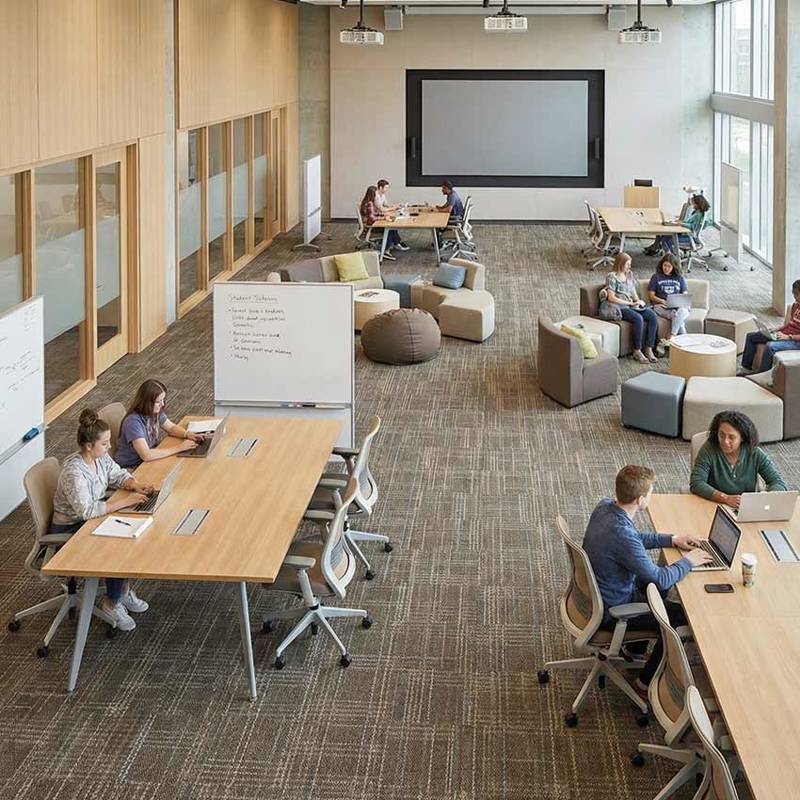british carpet mills casini 546 carpet tiles in boardroom