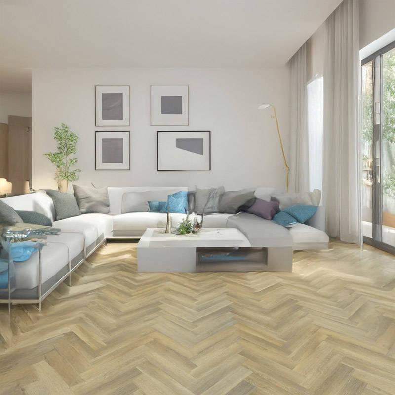 Vinyl Click Herringbone GB HRB 09 Living Room