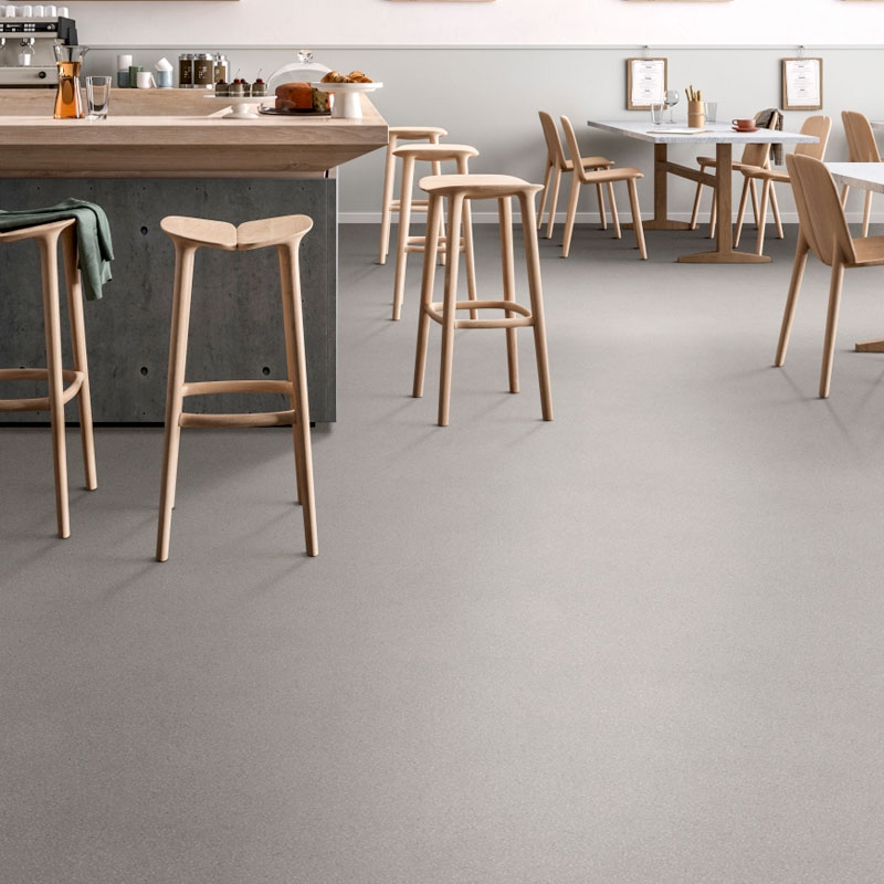centra sedna t92 sheet vinyl flooring in open space kitchen