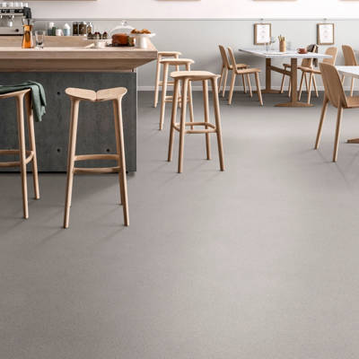centra sedna t92 sheet vinyl flooring in open space kitchen