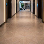RP Chelsea Square Elegant Wave New England 17 Parquetry Wood Flooring Hotel Corridor