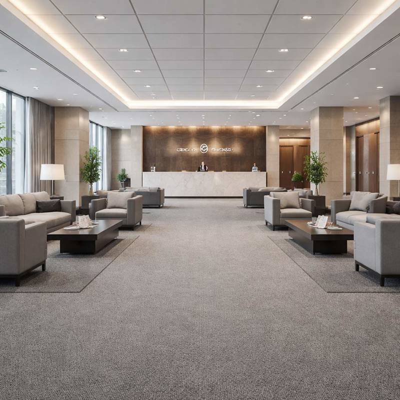 Wall To Wall Carpet Tiles Balta Lily CRP BLT LIL 08 Visitor Reception Hall