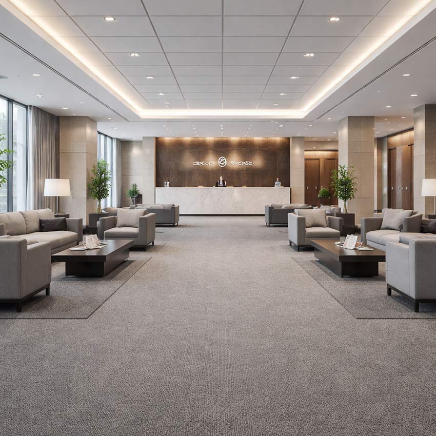 Wall To Wall Carpet Tiles Balta Lily CRP BLT LIL 08 Visitor Reception Hall