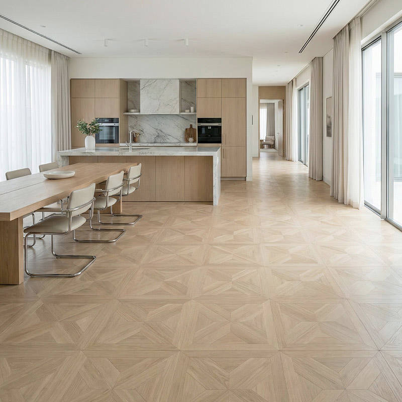 RP Chelsea Square Gilded Lines Tawny 15 Kitchen Dinning Hallway Parquetry Wood Flooring