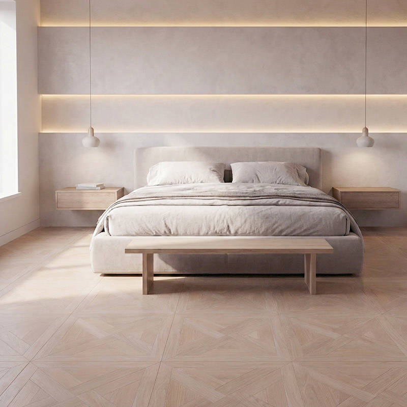 RP Chelsea Square Elegant Wave Cask 16 Bedroom Parquetry Wood Flooring
