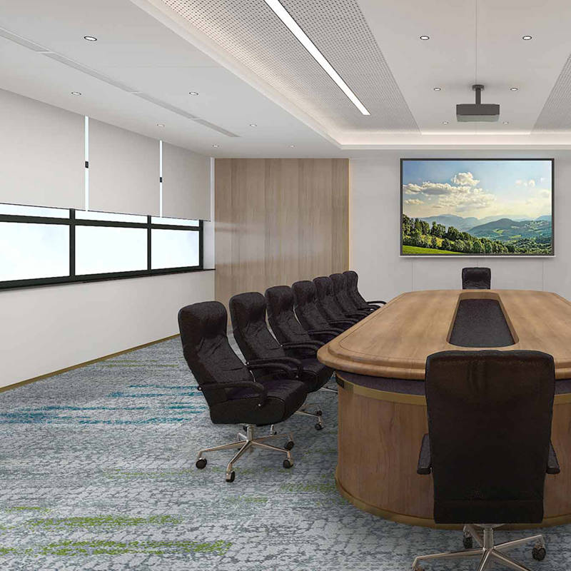 british carpet mills tornado 5 carpet tiles in board room