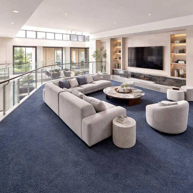 Wall To Wall Carpet Tiles Balta Lily CRP BLT LIL 04 Villa Upper Level Family Lounge