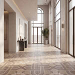 RP Chelsea Square Art Mosaic Dove 14 Villa Hallway
