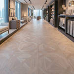 RP Chelsea Square Lush Square Dove 14 Showroom Parquetry Wood Flooring