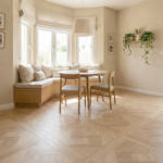 RP Chelsea Square Versailles Sandcastle 10 Parquetry Wood Flooring Dinning And Living