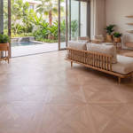 RP Chelsea Square Elegant Wave Basil 18 Parquetry Wood Flooring Livingroom Lounge