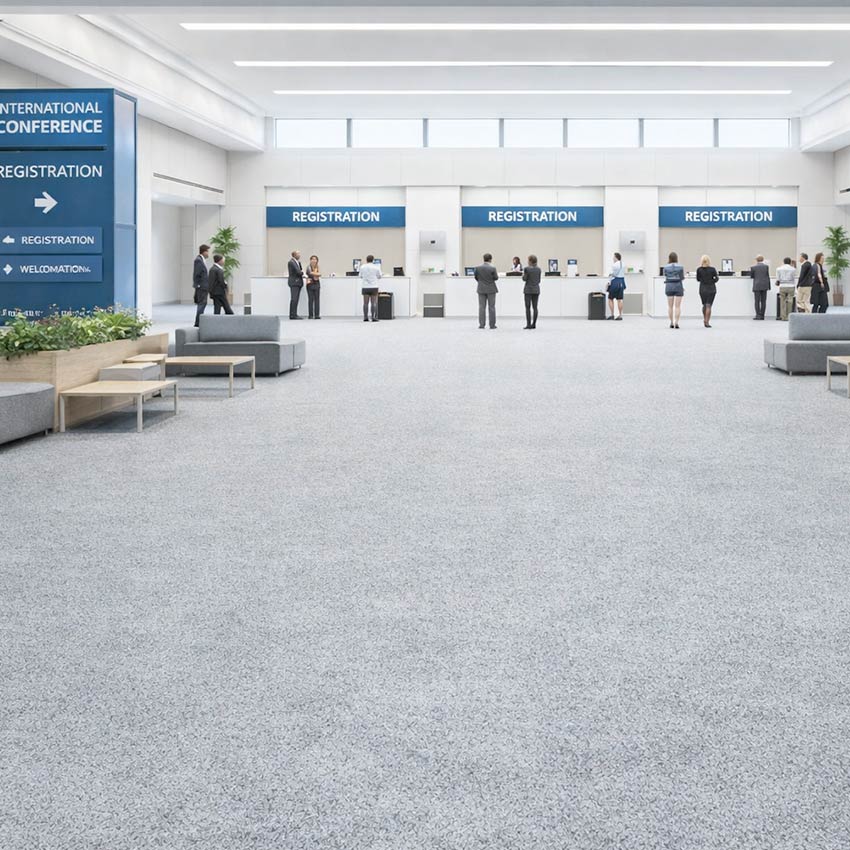 Wall To Wall Carpet Tiles Balta Lily CRP BLT LIL 02 Conference Registration Lobby