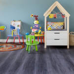 gerbur dark oak stone plastic composite flooring in kids room