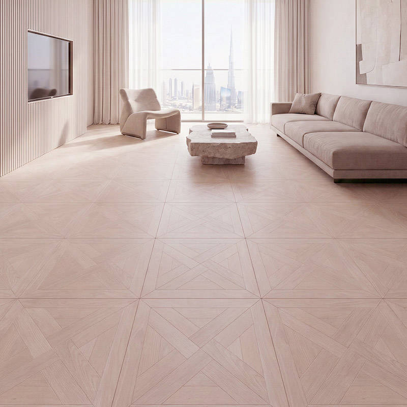 RP Chelsea Square Elegant Wave Tundra 08 Parquetry Flooring Living Room