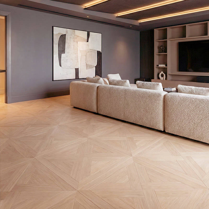 RP Chelsea Square Elegant Wave Heather 12 Parquetry Wood Flooring Living Room